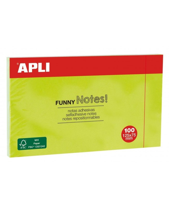 Le Libr'air - Bloc-Notes Adhésif 125X75 Vert Vif - Apli - Tunisie