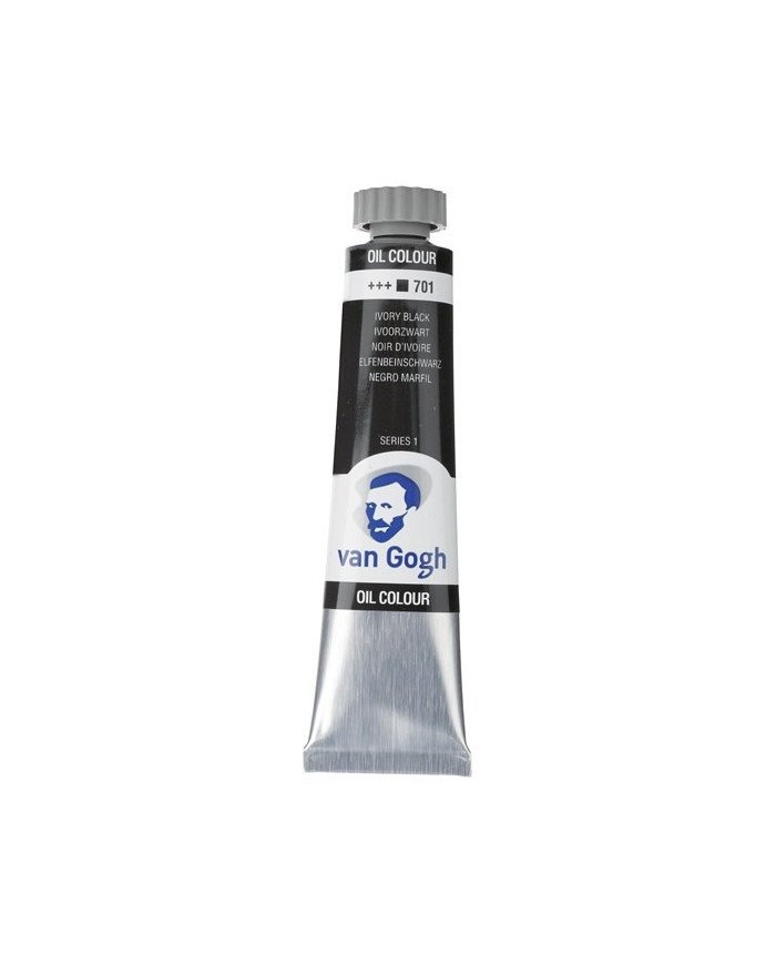 Le Libr'air - Peinture à l'huile Tube 20 ml Noir d'Ivoire 701 - Van Gogh - Tunisie
