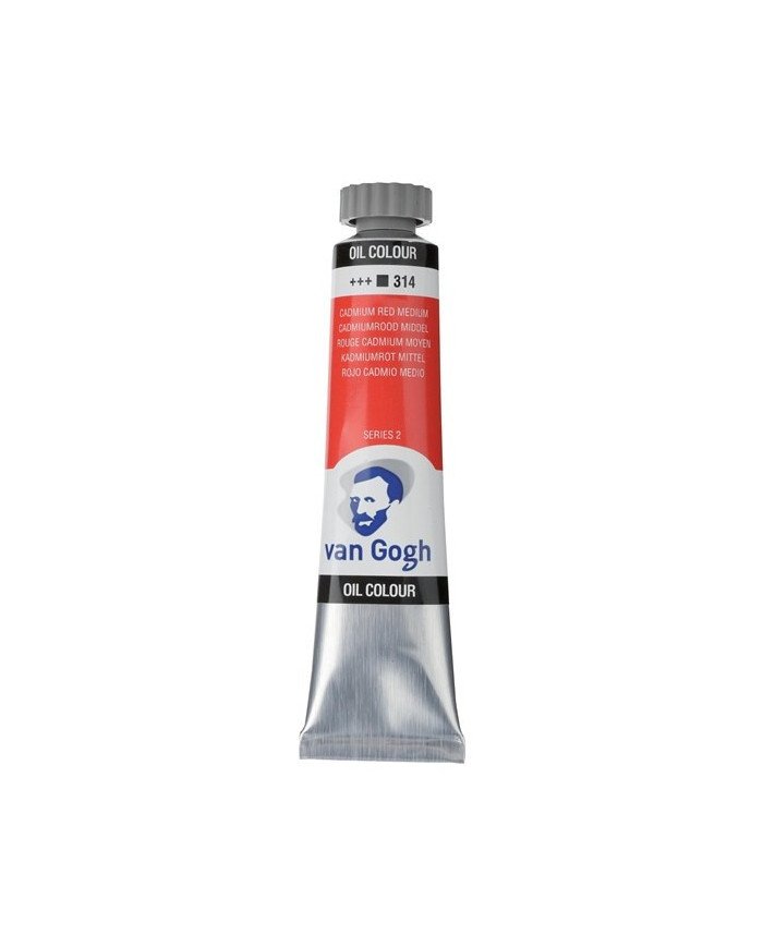 Le Libr'air - Peinture à l'huile Tube 20 ml Rouge Cadmium Moyen 314 - Van Gogh - Tunisie