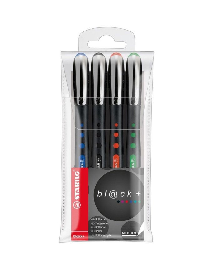 Le Libr'air - Stabilo Black Pochette De 4 Couleurs Assorties - Tunisie
