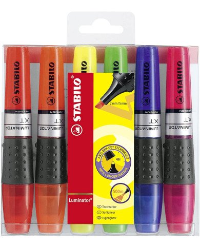 Le Libr'air - Stabilo Pochette De 6 Surligneurs Luminator Assortis - Tunisie