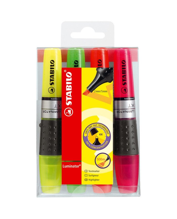 Le Libr'air - Stabilo Pochette De 4 Surligneurs Luminator Assortis - Tunisie