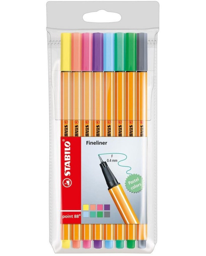 Le Libr'air - Stabilo Point 88 Pastel Pochette De 8 - Tunisie