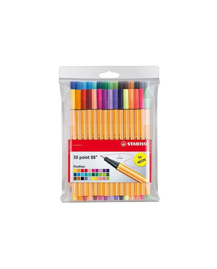 Le Libr'air - Stabilo Point 88 Pochette De 25+5 Néon - Tunisie