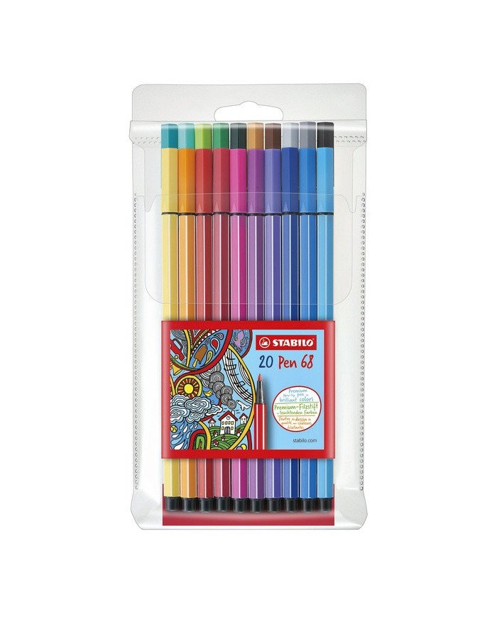Le Libr'air - Stabilo Pen 68 Pochette De 20 - Tunisie