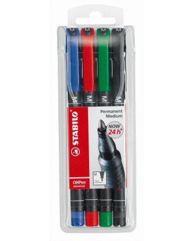 Le Libr'air - Stabilo Pochette De 4 Feutres Pour Rétroprojection Pointe Fine Assortis - Tunisie Le Libr'air - Stabilo Pochette De 4 Feutres Pour Rétroprojection Pointe Fine Assortis - Tunisie
