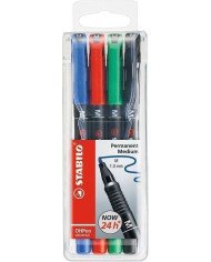 Le Libr'air - Stabilo Pochette De 4 Feutres Pour Rétroprojection Pointe Moyenne Assortis - Tunisie Le Libr'air - Stabilo Pochette De 4 Feutres Pour Rétroprojection Pointe Moyenne Assortis - Tunisie