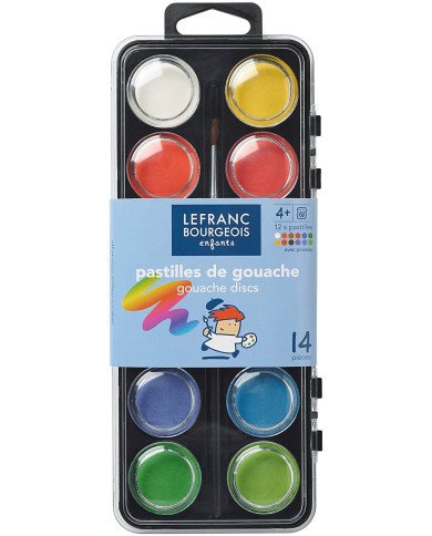 Le Libr'air - Boîte De Gouache - 12 Pastilles De Peinture Lefranc & Bourgeois - Tunisie