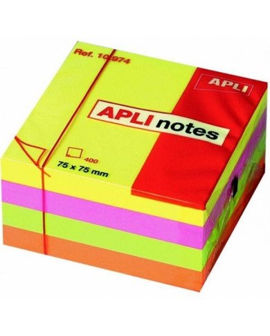 Le Libr'air - Stick Notes Cube Couleurs Vives Assorties 75X75MM Apli - Tunisie Le Libr'air - Stick Notes Cube Couleurs Vives Assorties 75X75MM Apli - Tunisie