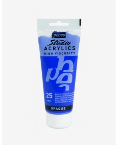 Le Libr'air - Peinture Acrylique Pébéo Studio - 100 ML - Bleu Outremer Clair 25 - Tunisie
