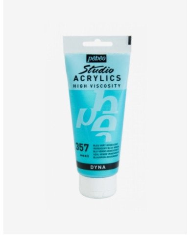 Le Libr'air - Peinture Acrylique Pébéo Studio - 100 ML - Bleu Vert Iridescent 357 - Tunisie