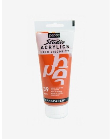 Le Libr'air - Peinture Acrylique Pébéo Studio - 100 ML - Rouge De Venise 39 - Tunisie