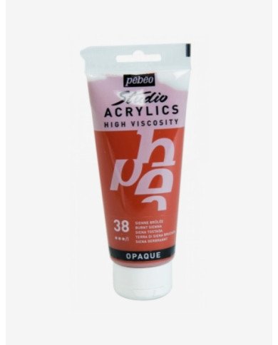 Le Libr'air - Peinture Acrylique Pébéo Studio - 100 ML - Sienne Brulée 38 - Tunisie