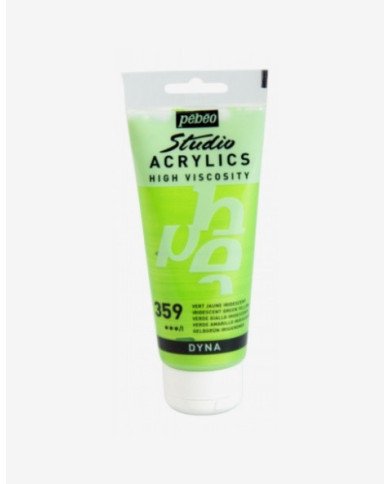 Le Libr'air - Peinture Acrylique Pébéo Studio - 100 ML - Vert Jaune Iridescent 359 - Tunisie