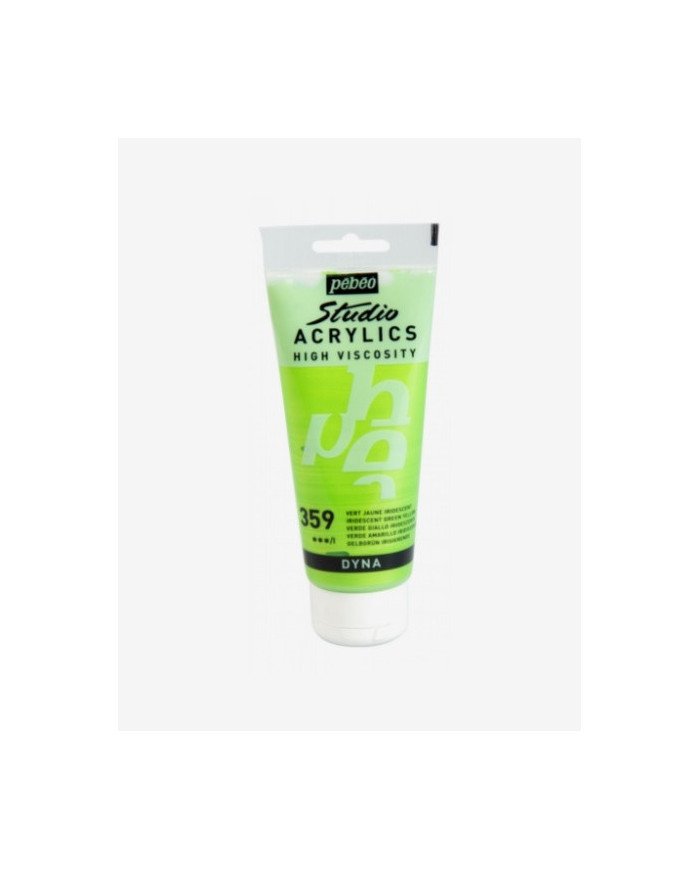 Le Libr'air - Peinture Acrylique Pébéo Studio - 100 ML - Vert Jaune Iridescent 359 - Tunisie