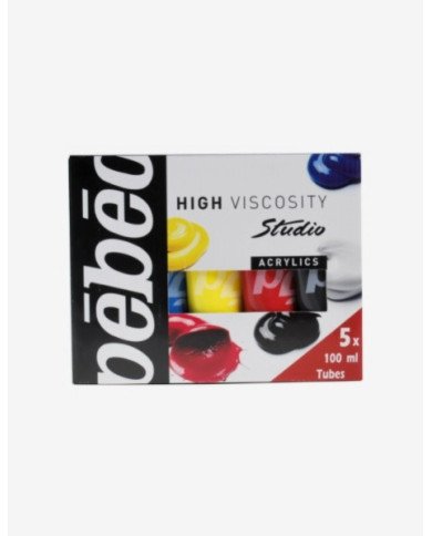 Le Libr'air - Set de 5 Tubes De Peinture Acrylique Studio 100 ML Pébéo - Tunisie Le Libr'air - Set de 5 Tubes De Peinture Acrylique Studio 100 ML Pébéo - Tunisie