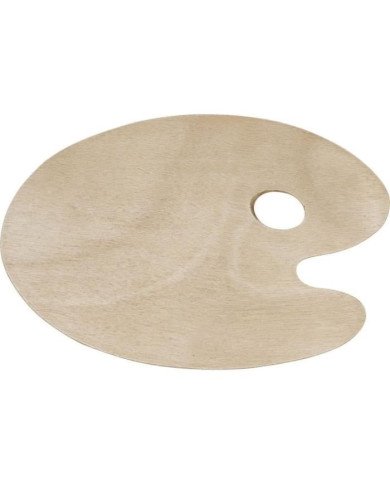 Le Libr'air - Palette En Bois Ovale 20*30 - Pintura - Tunisie Le Libr'air - Palette En Bois Ovale 20*30 - Pintura - Tunisie