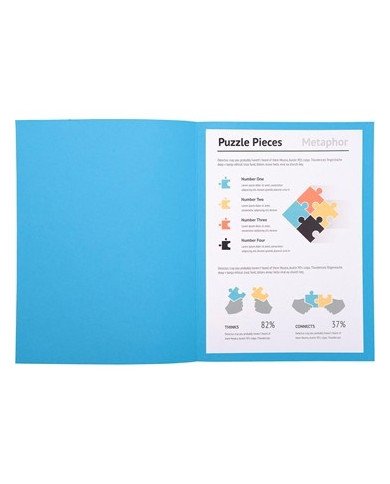 Le Libr'air - Paquet 100 Chemises Super 160G, 24X32CM, Bleu Vif - Exacompta - Tunisie