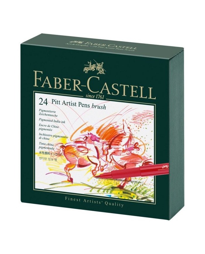 Le Libr'air - Boite De Feutres de 24 Pitt Artist Pen - Faber castell - Tunisie