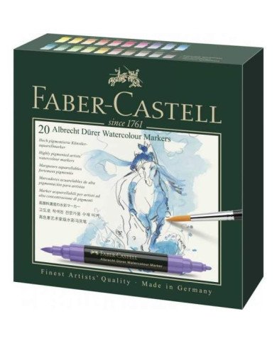 Le Libr'air - Boîte de 20 Marqueurs aquarelle Albrecht Dürer - Faber Castell - Tunisie Le Libr'air - Boîte de 20 Marqueurs aquarelle Albrecht Dürer - Faber Castell - Tunisie