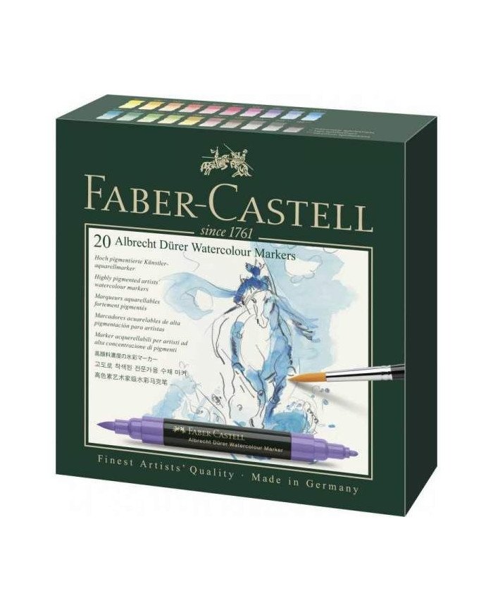 Le Libr'air - Boîte de 20 Marqueurs aquarelle Albrecht Dürer - Faber Castell - Tunisie Le Libr'air - Boîte de 20 Marqueurs aquarelle Albrecht Dürer - Faber Castell - Tunisie