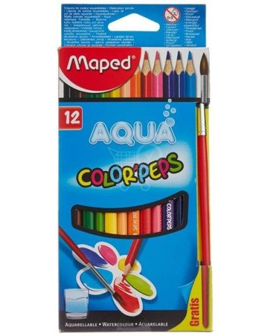 Le Libr'air - Boite De 12 Crayons De Couleur Aquarellables Color'peps MAPED - Tunisie Le Libr'air - Boite De 12 Crayons De Couleur Aquarellables Color'peps MAPED - Tunisie