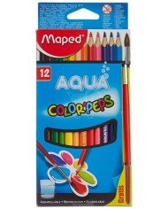 Le Libr'air - Boite De 12 Crayons De Couleur Aquarellables Color'peps MAPED - Tunisie