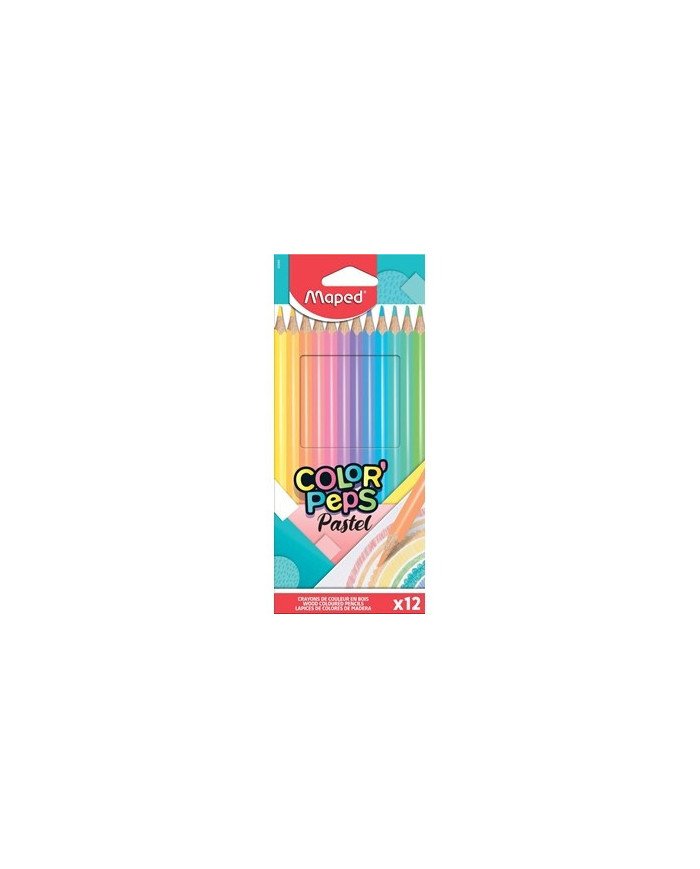 Le Libr'air - Boite De 12 Crayons De Couleur Color'peps Pastel MAPED - Tunisie
