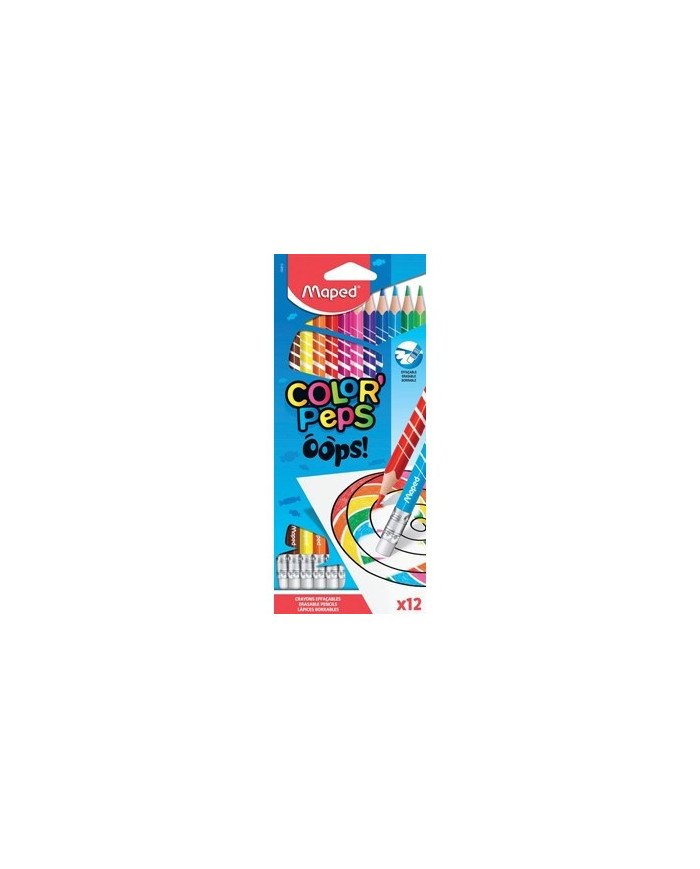 Le Libr'air - Boite De 12 Crayons De Couleur Effaçables Color'Peps MAPED - Tunisie