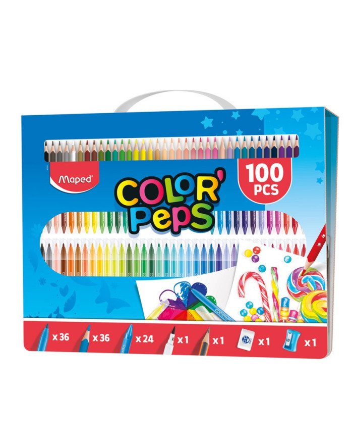 Le Libr'air - Malette De Coloriage 100 Pièces MAPED - Tunisie