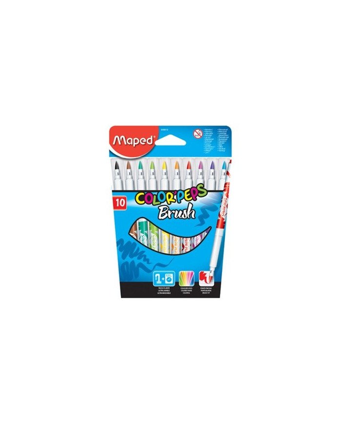 Le Libr'air - Pochette 10 Feutres Color'peps Brush MAPED - Tunisie