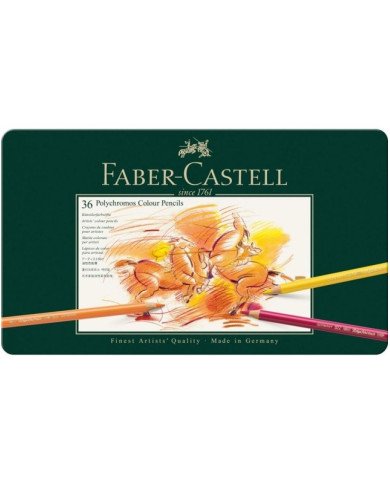 Le Libr'air - Boite Métal 36 Crayons Polychromos - Faber Castell - Tunisie