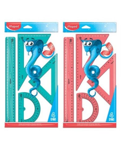 Le Libr'air - Pochette Géométrique Maxi 4 Pièces Twist'n Pulse Incassable MAPED - Tunisie