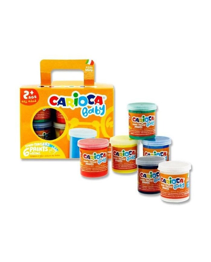 Le Libr'air - Set De 6 Peintures À Doigts - 6 X 80 ML CARIOCA - Tunisie Le Libr'air - Set De 6 Peintures À Doigts - 6 X 80 ML CARIOCA - Tunisie