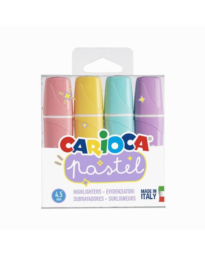 Le Libr'air - Pochette De 4 Fluo Pastel CARIOCA - Tunisie