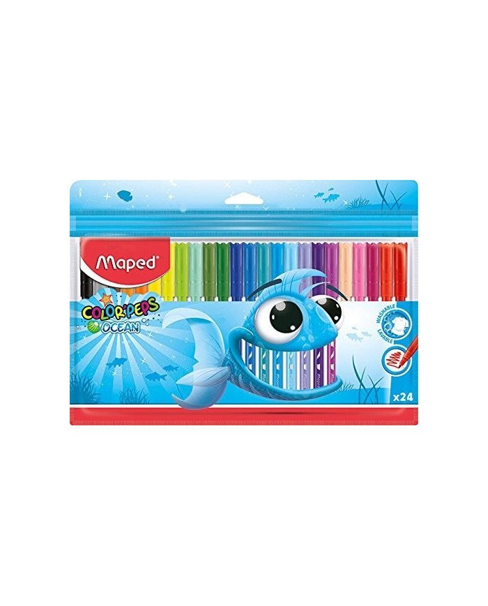 Le Libr'air - Paquet De 24 Feutres Ocean Color Peps MAPED - Tunisie