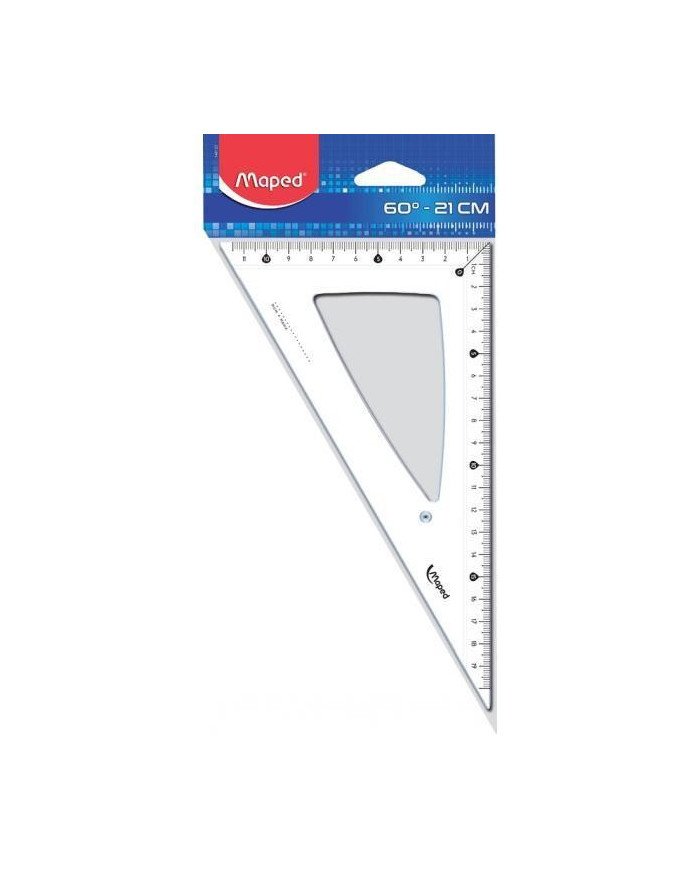 Le Libr'air - Equerre Cristal 60 degrés 21 cm Plastique MAPED - Tunisie