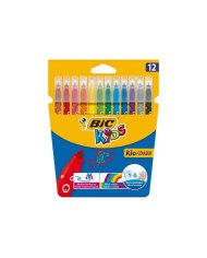Le Libr'air - Pochette de 12 feutres de coloriage Pointe moyenne Bic Kids - Tunisie
