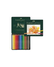 Le Libr'air - Boîte Métal 24 Crayons Polychromos Faber Castell - Tunisie