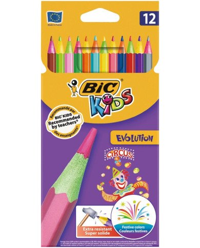 Le Libr'air - Crayon Coloriage Bic Kids Evolution Circus 12/18 - Tunisie