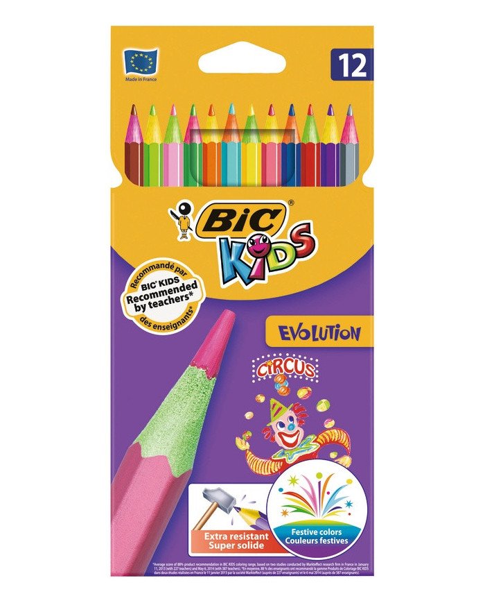 Le Libr'air - Crayon Coloriage Bic Kids Evolution Circus 12/18 - Tunisie