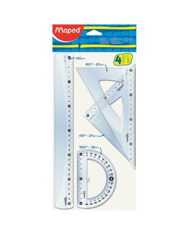 Le Libr'air - Pochette Géométrique MAPED 30CM - Tunisie Le Libr'air - Pochette Géométrique MAPED 30CM - Tunisie