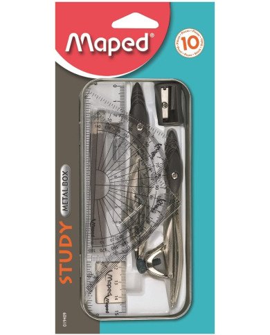 Le Libr'air - Boite Géométrique 10 Pièces Study MAPED - Tunisie Le Libr'air - Boite Géométrique 10 Pièces Study MAPED - Tunisie