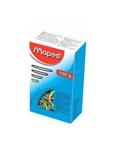 Le Libr'air - Boite De 100g Bracelets Caoutchouc Assortis tailles et couleurs MAPED - Tunisie Le Libr'air - Boite De 100g Bracelets Caoutchouc Assortis tailles et couleurs MAPED - Tunisie