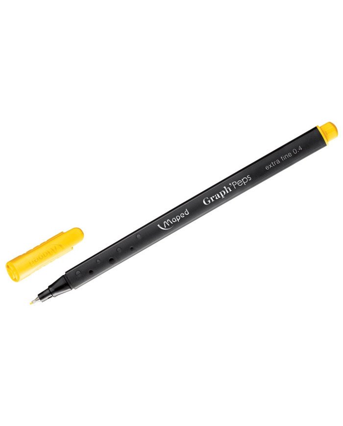 Le Libr'air - Fineliner 0.4MM MAPED Graph' Peps Jaune - Tunisie