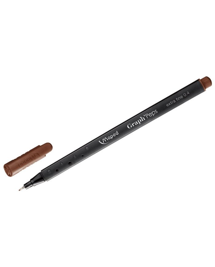 Le Libr'air - Fineliner 0.4MM MAPED Graph' Peps Marron - Tunisie