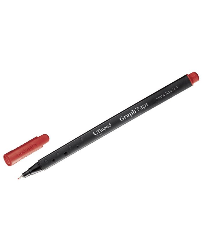 Le Libr'air - Fineliner 0.4MM MAPED Graph' Peps Rouge - Tunisie