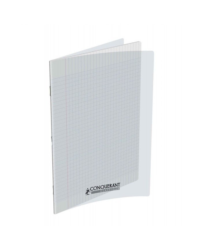 Le Libr'air - Cahier 24x32 Couverture Plastique Transparent 96P Grands Carreaux 90G Conquérant - Tunisie
