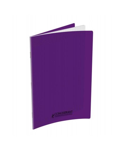 Le Libr'air - Cahier 24x32 Couverture Plastique Violet 96P Grands Carreaux 90G Conquérant - Tunisie Le Libr'air - Cahier 24x32 Couverture Plastique Violet 96P Grands Carreaux 90G Conquérant - Tunisie