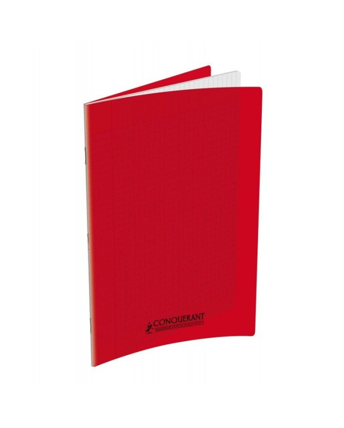 Le Libr'air - Cahier 21x29.7 Couverture Plastique Rouge 96P Grands Carreaux 90G Conquérant - Tunisie